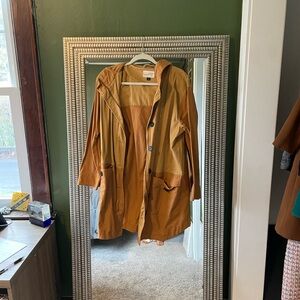 Stylish Tan Hooded Jacket